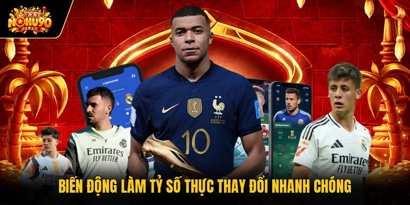 Biến động làm tỷ số thực thay đổi nhanh chóng
